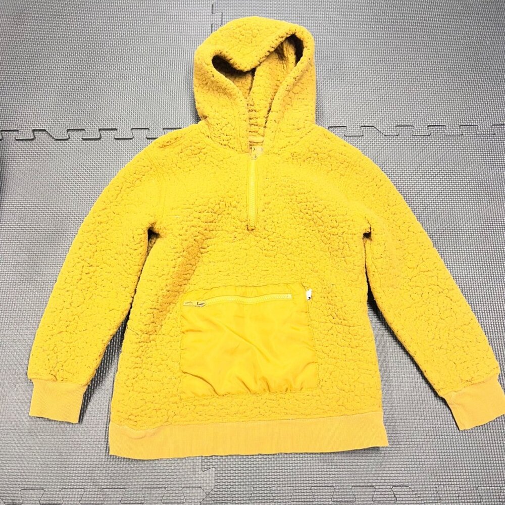 Tommy Bahama Kids Sherpa Hoodie Sweatshirt Yellow Size L